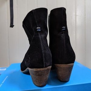 John Fluevog Milla Suede Ankle Boots